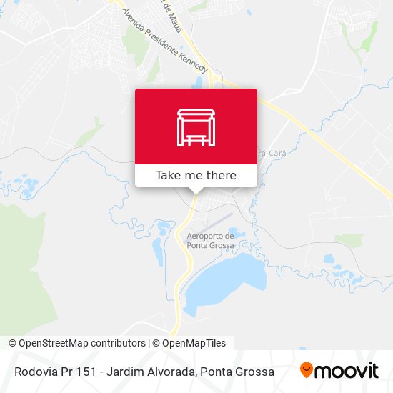 Rodovia Pr 151 - Jardim Alvorada map