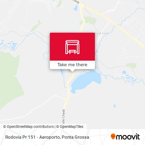 Mapa Rodovia Pr 151 - Aeroporto