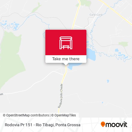 Mapa Rodovia Pr 151 - Rio Tibagi