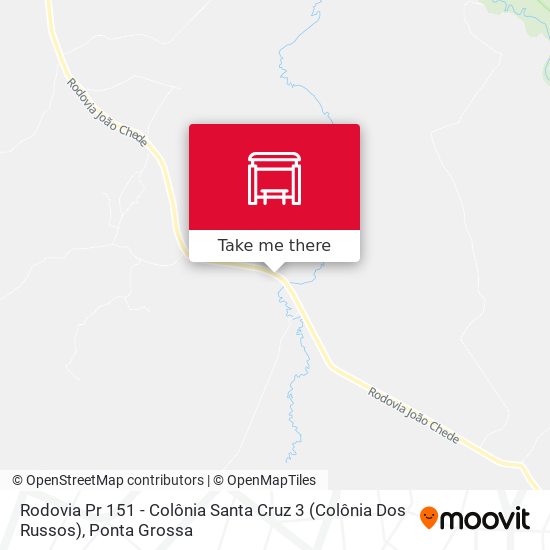 Rodovia Pr 151 - Colônia Santa Cruz 3 (Colônia Dos Russos) map