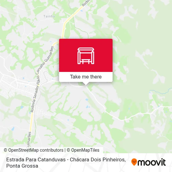 Estrada Para Catanduvas - Chácara Dois Pinheiros map