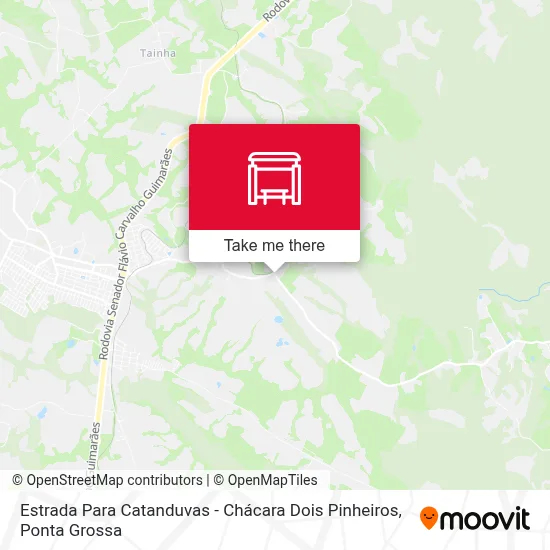 Estrada Para Catanduvas - Chácara Dois Pinheiros map