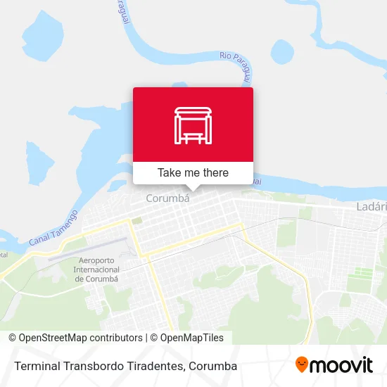 Terminal Transbordo Tiradentes map