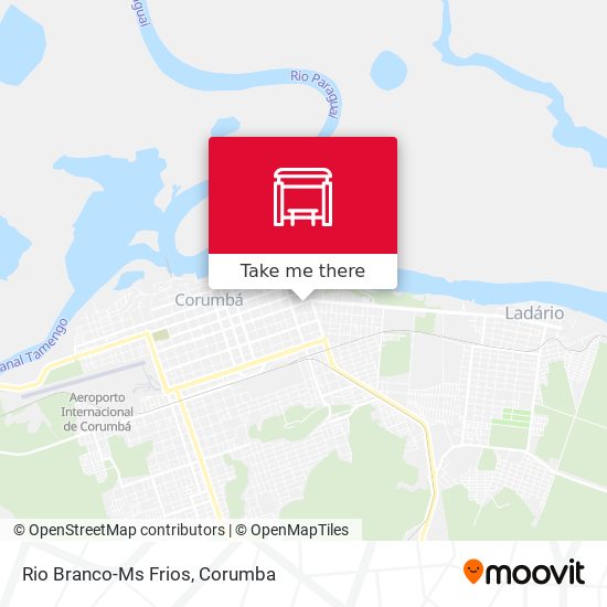 Rio Branco-Ms Frios map