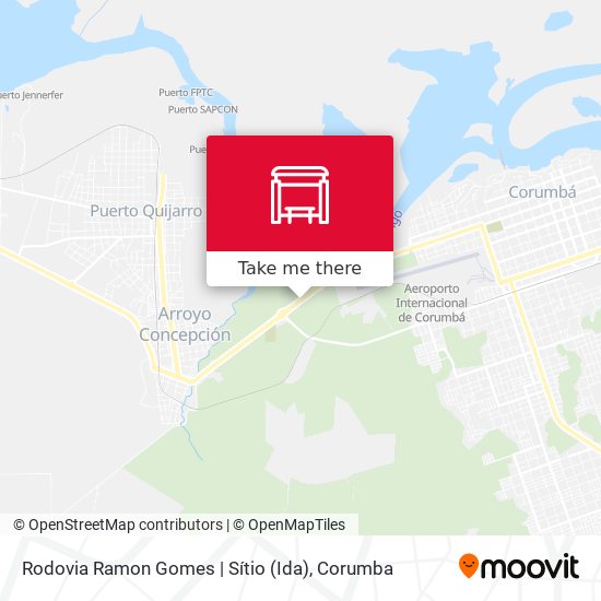 Mapa Rodovia Ramon Gomes | Sítio (Ida)