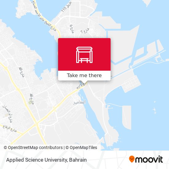 Applied Science University map