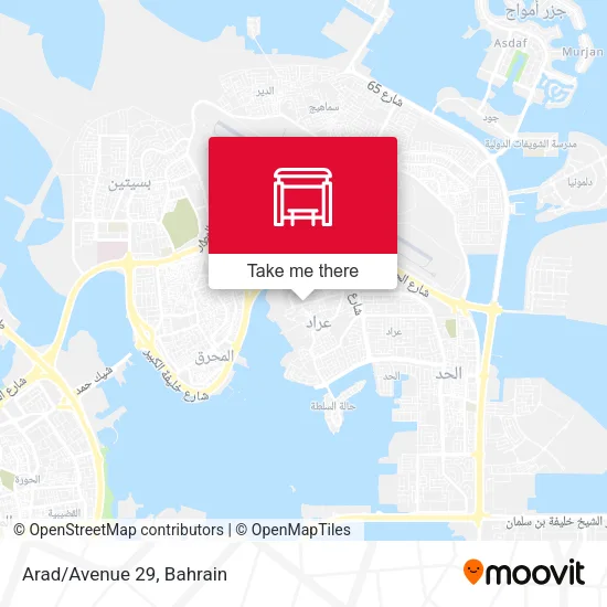 Arad/Avenue 29 map