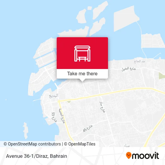 Avenue 36-1/Diraz map