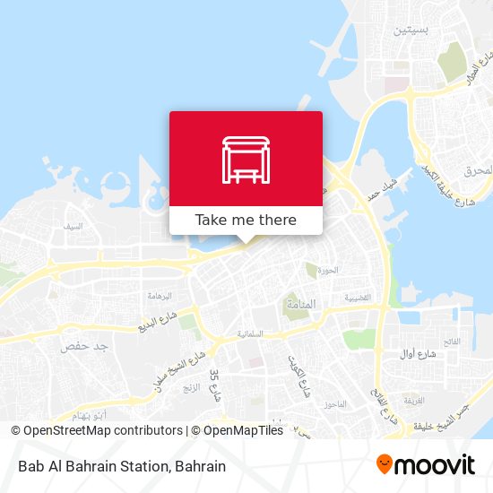 Bab Al Bahrain Station map