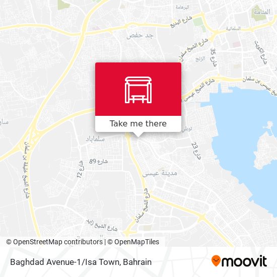 Baghdad Avenue-1/Isa Town map