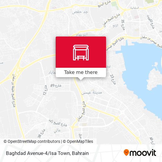 Baghdad Avenue-4/Isa Town map