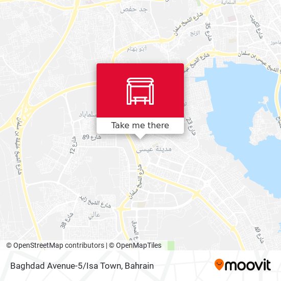 Baghdad Avenue-5/Isa Town map
