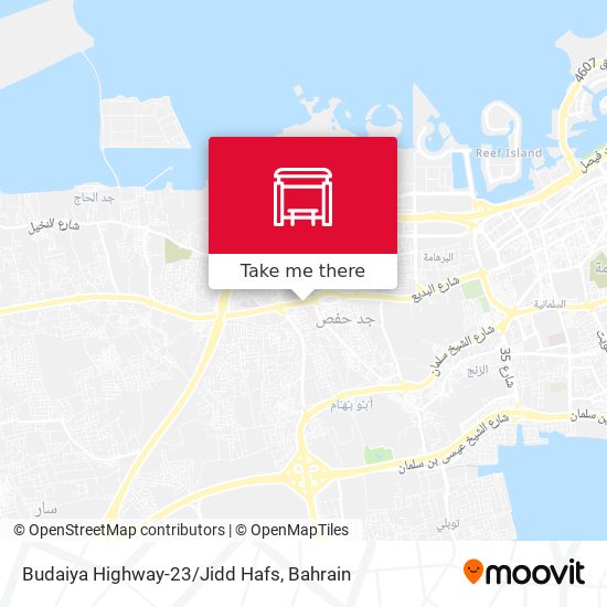 Budaiya Highway-23/Jidd Hafs map
