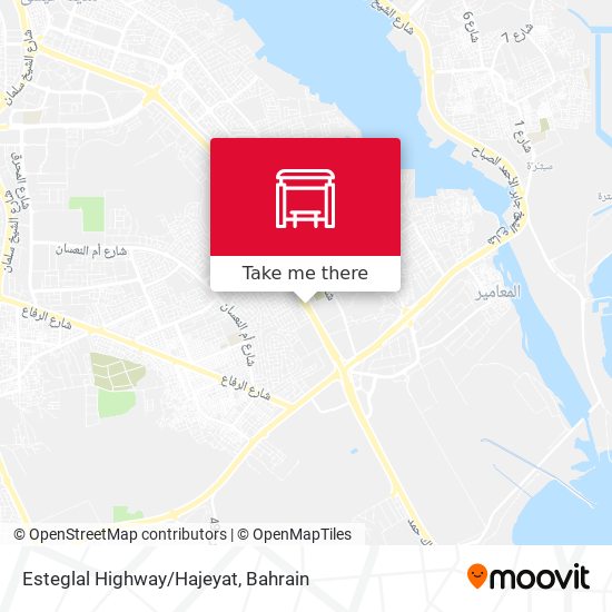 Esteglal Highway/Hajeyat map
