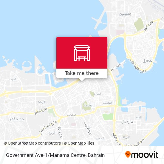 Government Ave-1/Manama Centre map