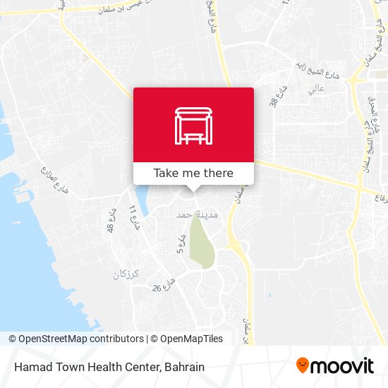 Hamad Town Health Center map