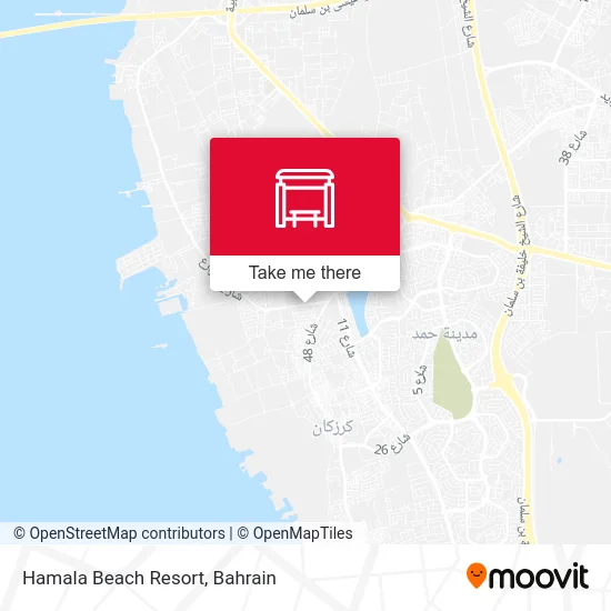 Hamala Beach Resort map
