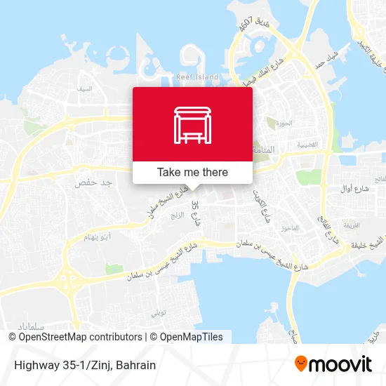 Highway 35-1/Zinj map