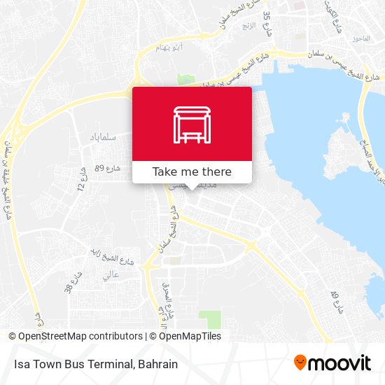 Isa Town Bus Terminal map
