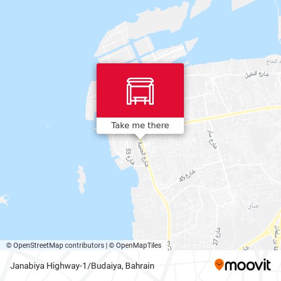Janabiya Highway-1/Budaiya map