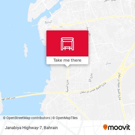 Janabiya Highway-7 map