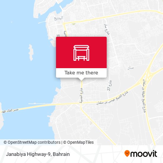 Janabiya Highway-9 map