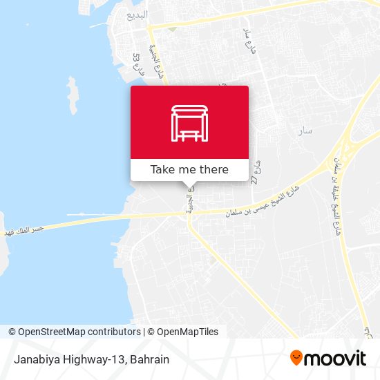 Janabiya Highway-13 map