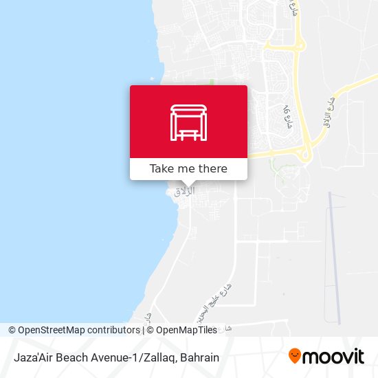 Jaza'Air Beach Avenue-1/Zallaq map