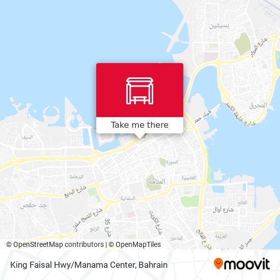 King Faisal Hwy/Manama Center map