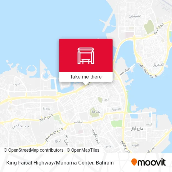 King Faisal Highway / Manama Center map