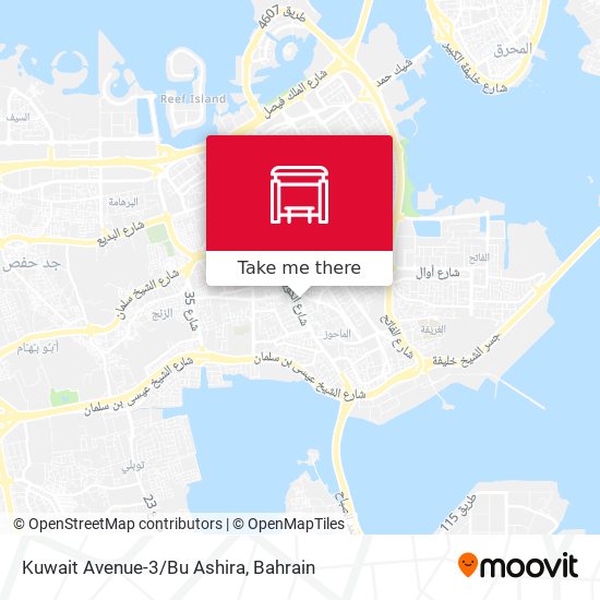 Kuwait Avenue-3/Bu Ashira map