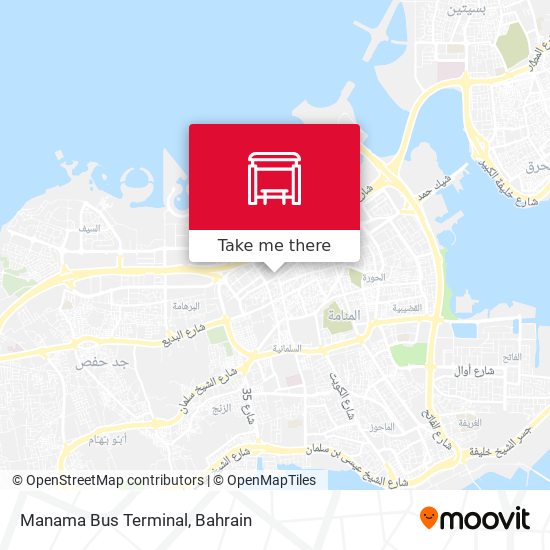 Manama Bus Terminal map