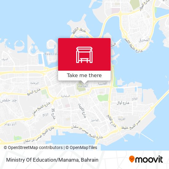Ministry Of Education/Manama map