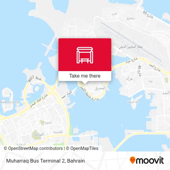 Muharraq Bus Terminal 2 map