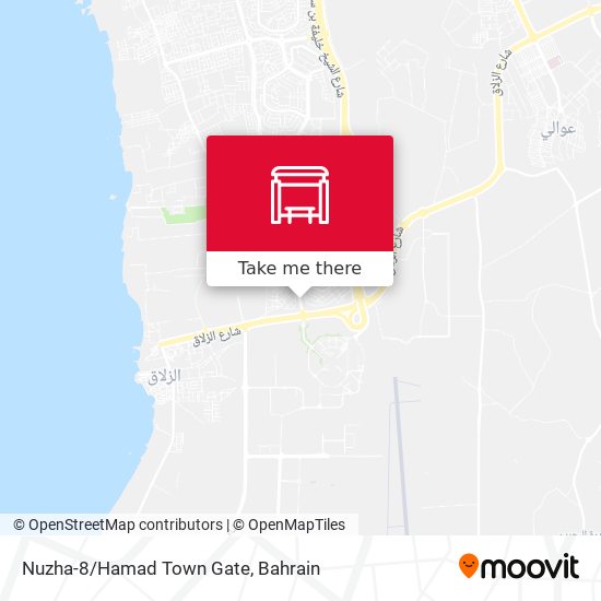 Nuzha-8/Hamad Town Gate map