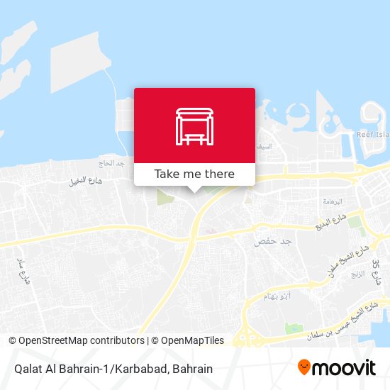 Qalat Al Bahrain-1/Karbabad map