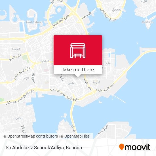 Sh Abdulaziz School/Adliya map