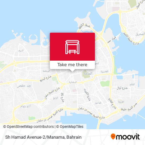 Sh Hamad Avenue-2/Manama map