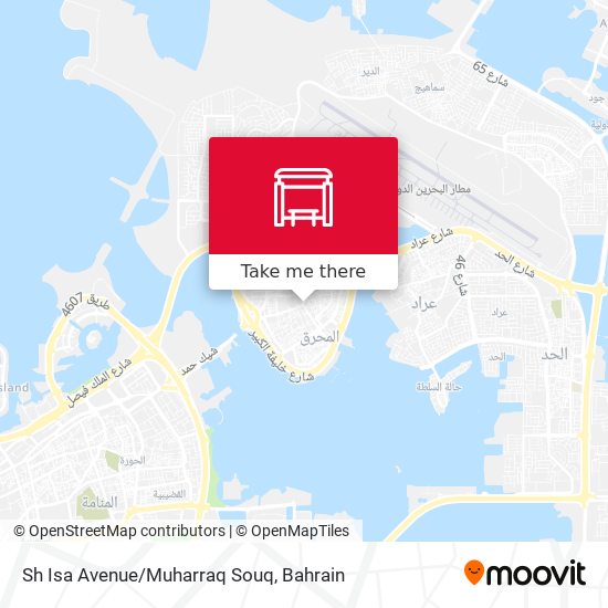Sh Isa Avenue/Muharraq Souq map
