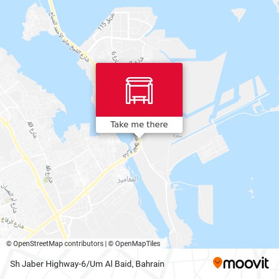 Sh Jaber Highway-6/Um Al Baid map