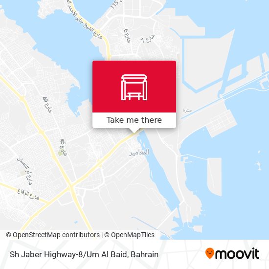 Sh Jaber Highway-8/Um Al Baid map