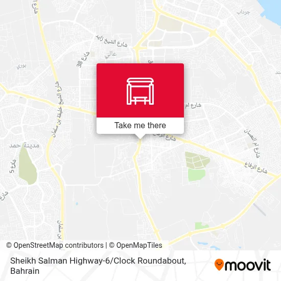 Sheikh Salman Highway-6 / Clock Roundabout map