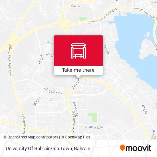 University Of Bahrain/Isa Town map
