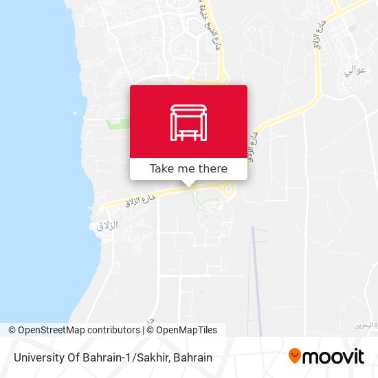 University Of Bahrain-1/Sakhir map