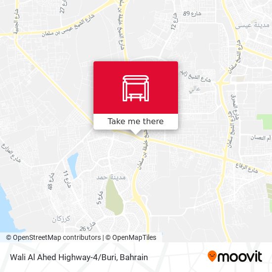 Wali Al Ahed Highway-4/Buri map