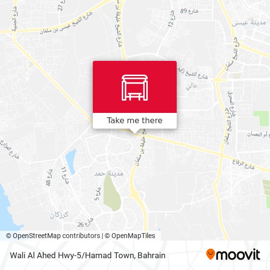 Wali Al Ahed Hwy-5/Hamad Town map