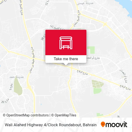 Wali Alahed Highway 4 / Clock Roundabout map