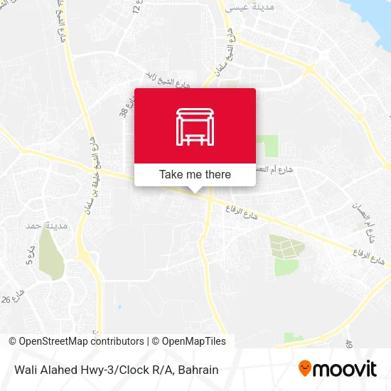 Wali Alahed Hwy-3/Clock R/A map