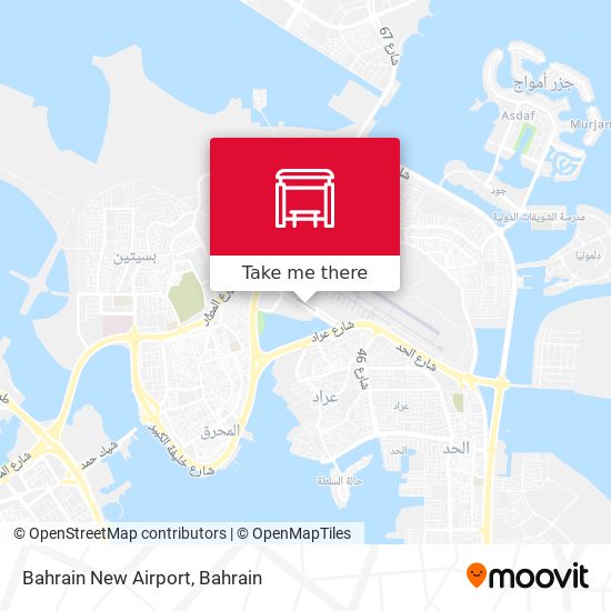 Bahrain New Airport map