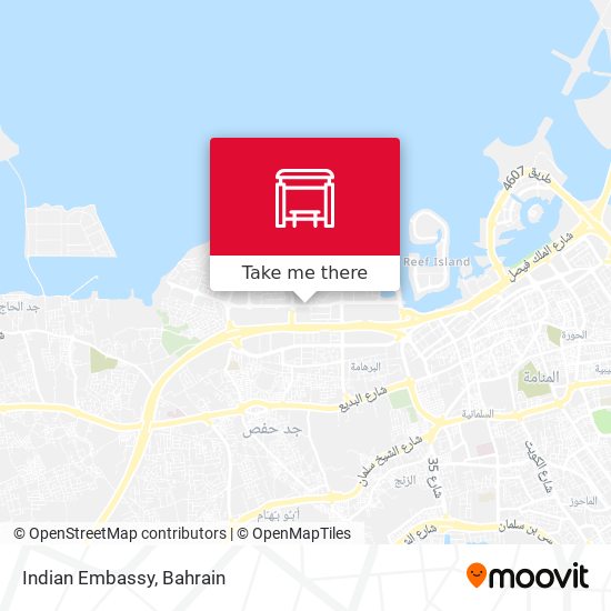 Indian Embassy map